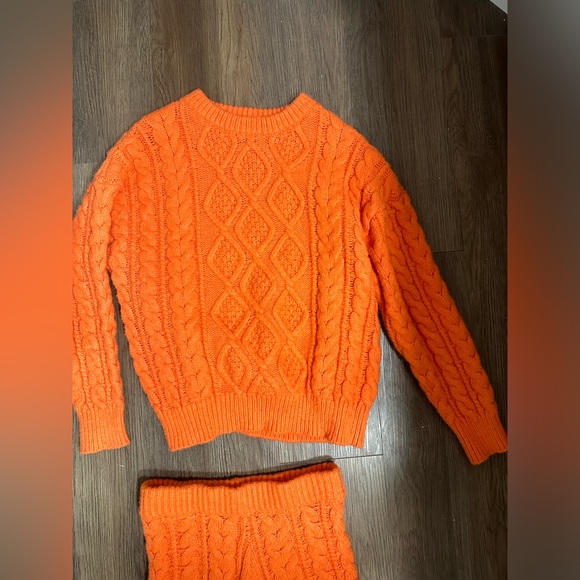 daily drills orange sweater set - Picture 5 of 15